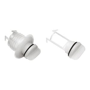 Lenseplugg nylon hvit