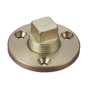 Lenseplugg messing m/firkanthode